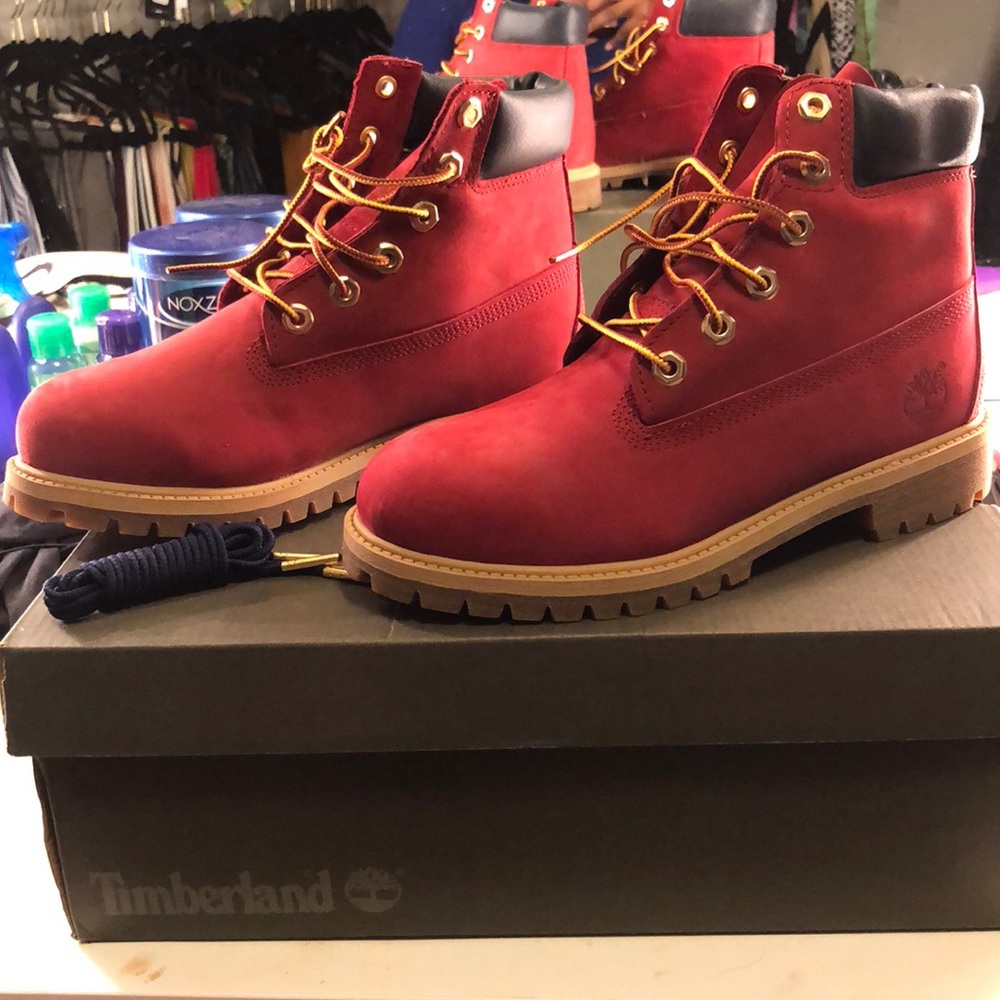 Red Timberland Boots